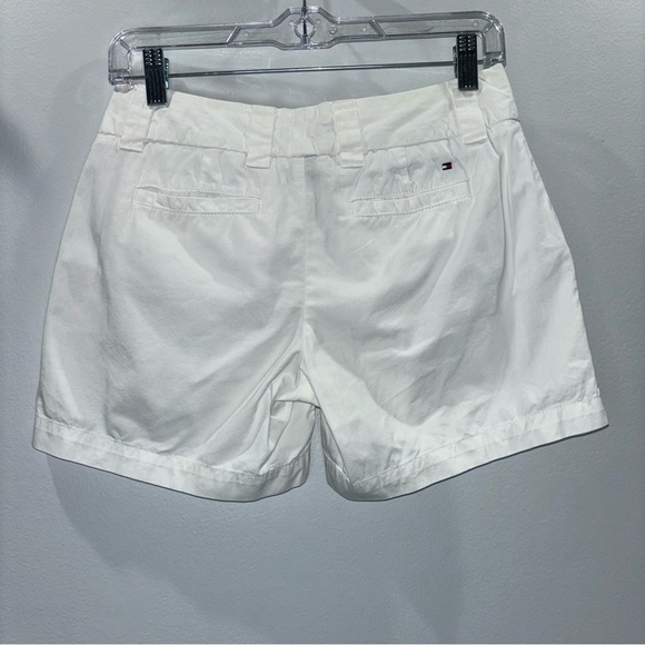 Tommy Hilfiger White Cotton Shorts | Size 0 - Picture 4 of 10